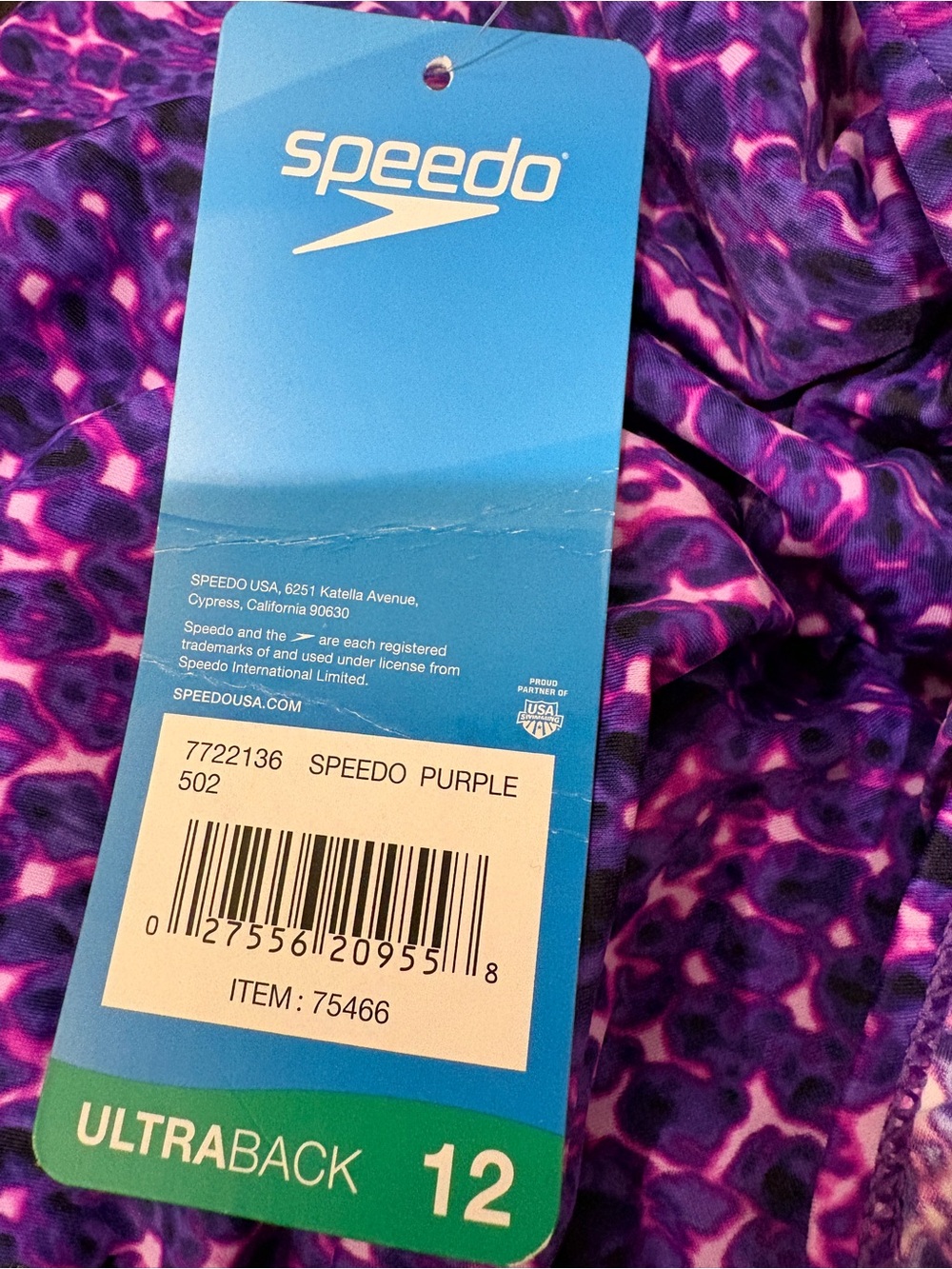 💜 NWT Speedo Ultraback One-Piece Swimsuit 💜 - Picture 5 of 9